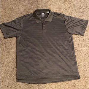Gray and black Adidas golf shirt